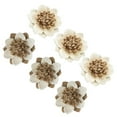 thumbnail image 2 of MasteelfCA 6pcs Vintage Handmade DIY Burlap Linen Rope Flowers Wedding Decor Crafts, 2 of 7