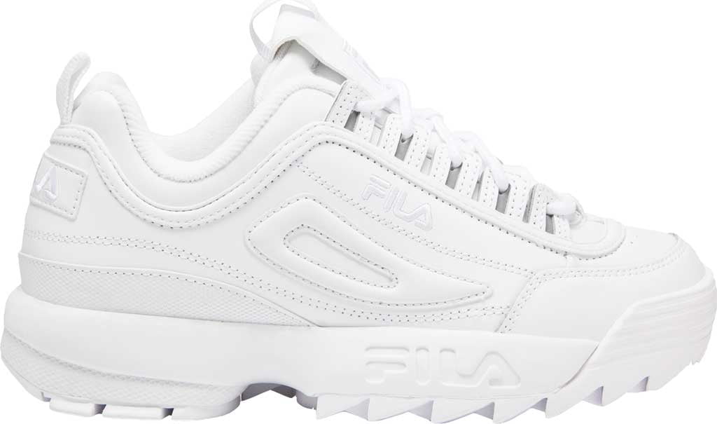 plukke butiksindehaveren indsprøjte Women's Fila Disruptor II Premium Sneaker White/White/White 10 M -  Walmart.com