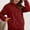 Wine, variant on ZZwxWA Women's Fluffy Soft Fleece Sweaters Casual Comfortable Fuzzy Hooded Sweatshirt Solid Long Sleeve Sherpa Pullover Tops