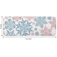 thumbnail image 7 of Blue and Pink Christmas Snowflake Pattern Kitchen Rug Mat,Kitchen Runner Rugs Non Skid Washable,Decorative Kitchen Floor Mats for Kitchen,Sink,Laundry,17"x47.2", 7 of 7
