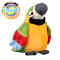 thumbnail image 4 of KAKOWELY Juguete de loro parlante con alas móviles, loro de peluche, juguete educativo para niños, juguete electrónico de peluche, juguete interactivo de peluche., 4 of 5