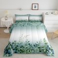 thumbnail image 2 of Erosebridal Tree Eucalyptus Leaves Bedding King Comforter Set,Tree Branches Bedding Sets King with Comforter,Botanical Decor,Reversible,Breathable,3-Piece, 2 of 7