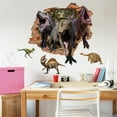 batch office paper stickers Cartoon Broken Wall Dinosaur Living Room