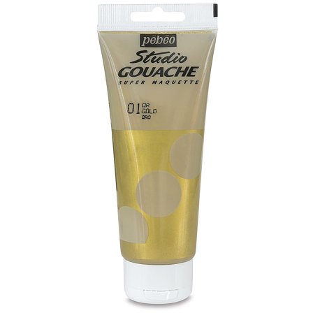 Pebeo Studio Gouache - Gold, 100 ml Tube