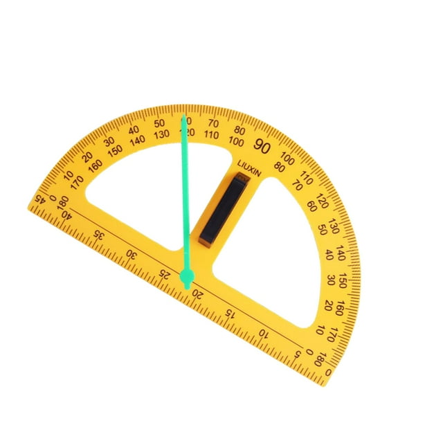 Shengyu Équipement de Mathématiques Géométrie Règle de Mathématiques Géométrie pour Rédiger des Dessins Rapporteur pour Tableau Noir Rapporteur Jaune