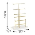 thumbnail image 2 of 6-layer  Elegant Gold Jewelry Organizer Stand for Rings, Earrings, Necklaces, 2 of 9