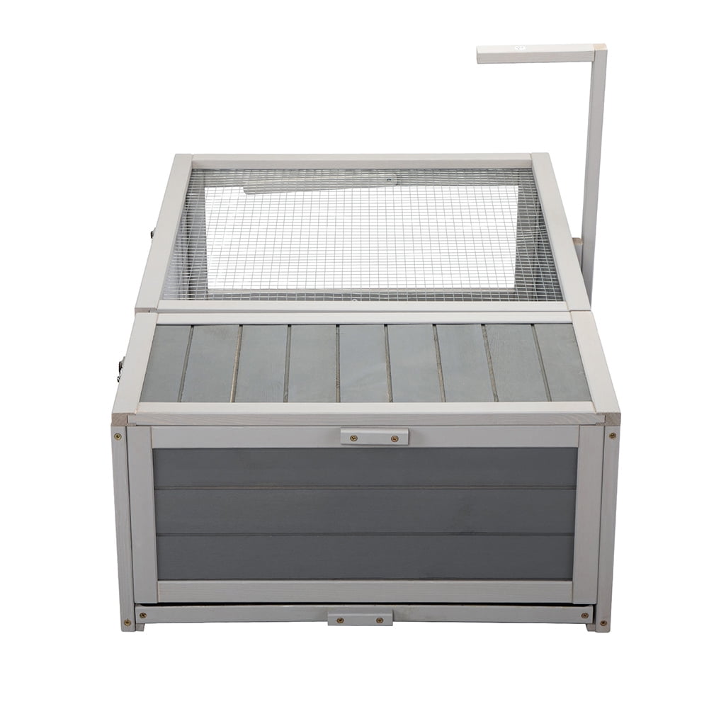 Canddidliike Wooden Flip-Top House for Tortoise Turtles, Reptiles and Small Animals Cage w/Removable Tray Canddidliike Wooden Flip-Top House for Tortoise Turtles, Reptiles and Small Animals Cage w/Removable Tray