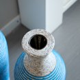 thumbnail image 3 of Hearthora 3-Piece Decorative Floor Vase Set, White & Blue PVC Vases with Classic Design for Living Room, Hallway & Entryway, 3 of 7
