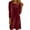 Wine#womens velvet holiday dresses, variant on FAVIPT Velvet formal Dresses for Women Crew Neck Long Sleeve Midi Dressess Solid Color Elegant Party Cocktail Dresses Red,XXL