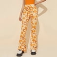 thumbnail image 2 of XIAONU Womens 70s Floral Flare Pants High Waist Stretchy Bell Bottom Trousers For Retro Hippie Style, 2 of 9
