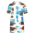 thumbnail image 4 of Qiopertar Liquidation à Moins de 5$ Blouse Décontractée Imprimée Col Rabattu Manches Courtes Mode Short Ensemble Pyjama Grandes Économies de Vacances!, 4 of 4