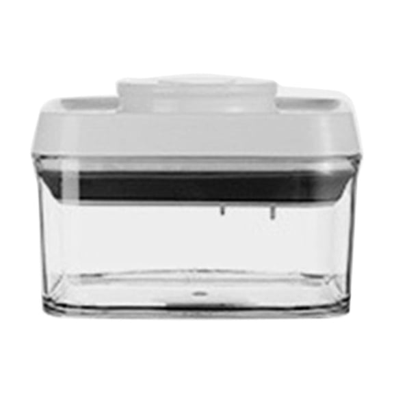 Anckoeil Airtight Food Storage Box, 15.22oz Clear Plastic Press Lid Container for Kitchen Grains, Snacks and Dried Goods