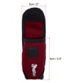 thumbnail image 2 of Golf Ball Waist Bag with Tee Holder, Buckle, Clip for Women Men Belt Golf Storage, Wine Red, 2 of 5