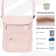 thumbnail image 3 of Funda de cuello con soporte para pasaporte WALNEW, con bloqueo RFID, rosa, 3 of 9