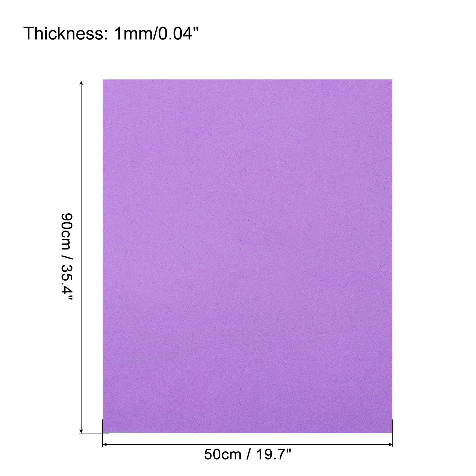 EVA Foam Sheets Dark Purple 19.7 Inch x 35.4 Inch 1mm Thick Crafts Foam Pack of 5