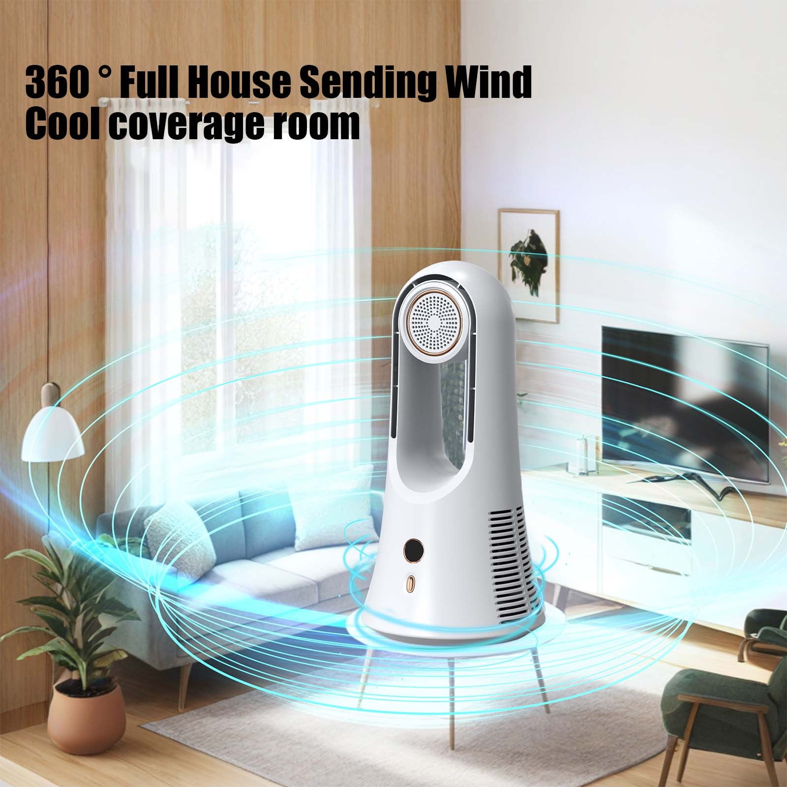 Ventilateur De Bureau, Ventilateur De Bureau Rechargeable Usb Oscillant