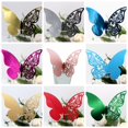 thumbnail image 2 of Tarjeta de lugar con nombre de mariposa 3D, tarjetas de copa de vino cortadas con láser, número de mesa, tarjetas de lugar de asiento, decoraciones para eventos y fiestas de boda, 50 piezas, 2 of 4