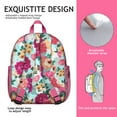 thumbnail image 4 of Bright Floral Students Backpack - Vintage Sunflower and Daisy Design with Floral and Leopard Print, Durable Lightweight School Bag for Developing Students, 4 of 6