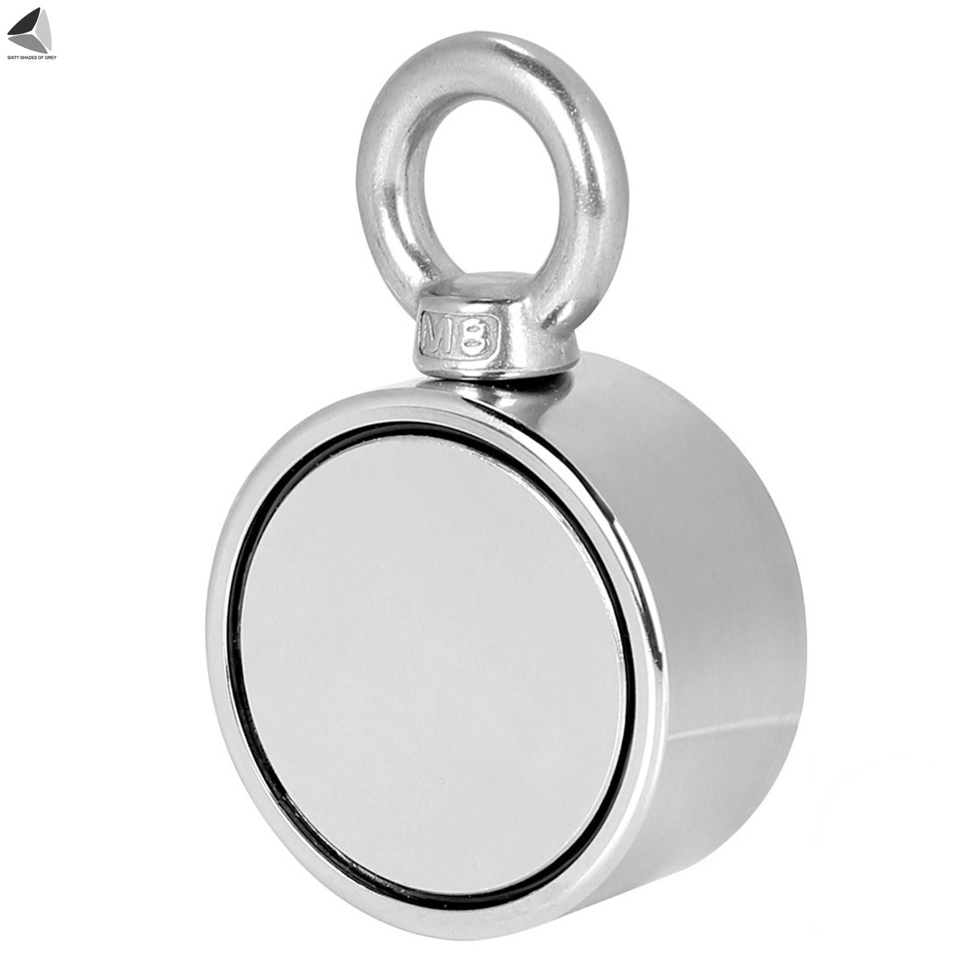 PULLIMORE Round Double Sided Fishing Magnet Super Strong Neodymium 176 / 264 LBS Pulling Force