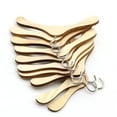 thumbnail image 2 of Cheers.US 6Pcs(6 Size) Mini Wooden Hangers for Dolls Clothes, Pet Apparel or Accessories, Natural, 2 of 7