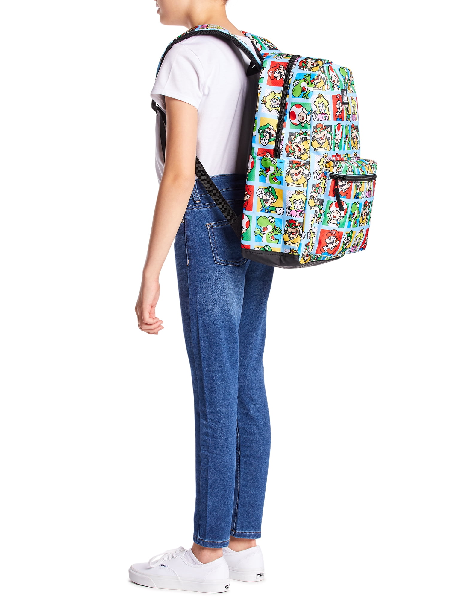 Mario ‘Hello There’ 17-inch Boys Backpack – Durable & Fun Design
