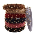 thumbnail image 3 of Diadema punk Zulema ancha banda para el cabello Rosa, 3 of 6