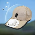 thumbnail image 4 of Bxaolu Outdoor Hat with Solar Fan, Fan Mesh Hat for Woman, Solar Powered - USB Charging Summer Cooling Hats with Built in, Sun Protection for Outdoor Beach Travel, Beige, 4 of 6