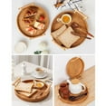 thumbnail image 3 of kurtrusly Storage Tray Decorative Woven Round Serving Tray for Fruit Bread Food, 3 of 9
