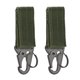 thumbnail image 1 of Sywqhk 2 hebillas de gancho para colgar en la cintura para acampar al aire libre (verde militar) Sywqhk Alta Calidad, 1 of 8
