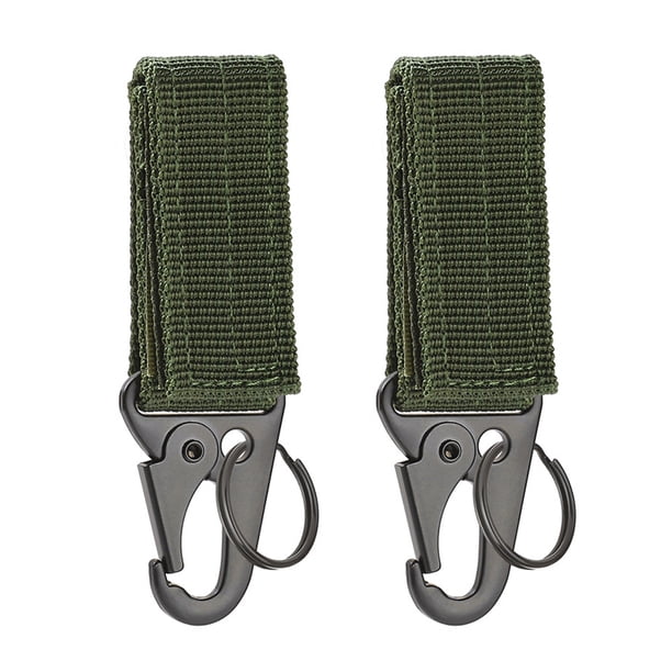 Sywqhk 2 hebillas de gancho para colgar en la cintura para acampar al aire libre (verde militar) Sywqhk Alta Calidad