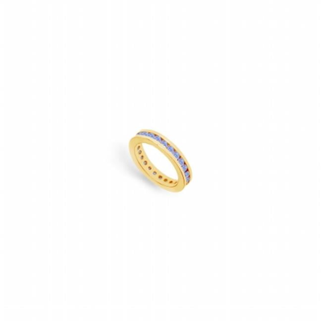 Fine Jewelry Vault UB14YRD100TZ1413-110RS5 Tanzanite Channel Set Eternity Band 14K Yellow Gold, 1.00 CT Size 5 by Fine Jewelry Vault