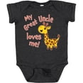 thumbnail image 3 of Inktastic My Great Uncle Loves Me- Cute Giraffe Boys or Girls Baby Bodysuit, 3 of 5
