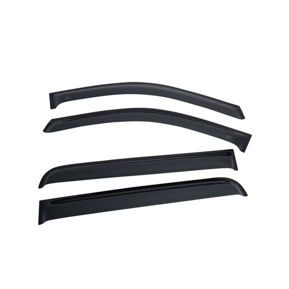 EGR 643471 tape-on window visors front and rear set dark smoke finish compatible with select Ford models