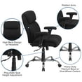 thumbnail image 5 of Flash Furniture HERCULES Series Big & Tall 400 lb. Rated Black Fabric Ergonomic Task Office Chair with Line Stitching and Adjustable Arms, 5 of 12