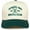 Apres Ski Social Club - Green/Beige, variant on Funky Junque Trucker Hat – Vintage Two-Tone Snapback Baseball Cap with Embroidered Design - Chicago - Red/Beige