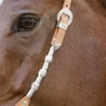 thumbnail image 3 of Schneiders Two Ear Silver Plated Concho Western Show Headstall | Dark Oil | Full Horse, 3 of 5