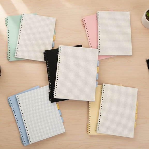 zrova 5 PCS Spiral Notebook, Cute Aesthetic Spiral Journal Note book for Women & Men, Spiral Bound Journals for Work Note Taking Business, Journals for Writing 60 Sheets