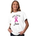 thumbnail image 4 of Hope Faith love Breast Cancer Ribbon Women's Graphic T Shirt Tees Brisco Brands L, 4 of 6