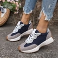 thumbnail image 2 of DXOUPM Espadrilles pour Femmes à Blocs de Couleur Chaussures Décontractées Légères Marche Course Gym Rétro, 2 of 3