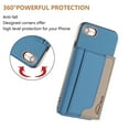 thumbnail image 5 of Allytechgroup Case for iPhone 7 /iPhone 8 / iPhone SE 2022 & 2020, 2-in-1 Detachable Magnetic RFID Blocking Wallet [Compatible with MagSafe] Stand PU Leather Cover with Card Slots/Pocket, Lightblue, 5 of 13