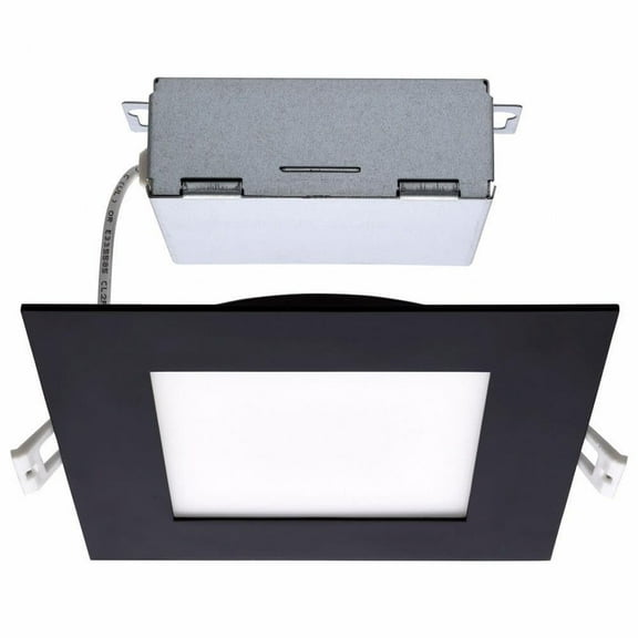 Satco - 12W CCT Selectable LED Square Edge-lit Direct Wire Downlight with Remote