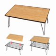 thumbnail image 2 of Bamboo & Mesh Foldable Outdoor Table with Drainage System – Lightweight, Space-Saving Design for Camping, Barbecues, Dining & More – Includes Storage Bag for Easy Portability and Quick Assembly, 2 of 6