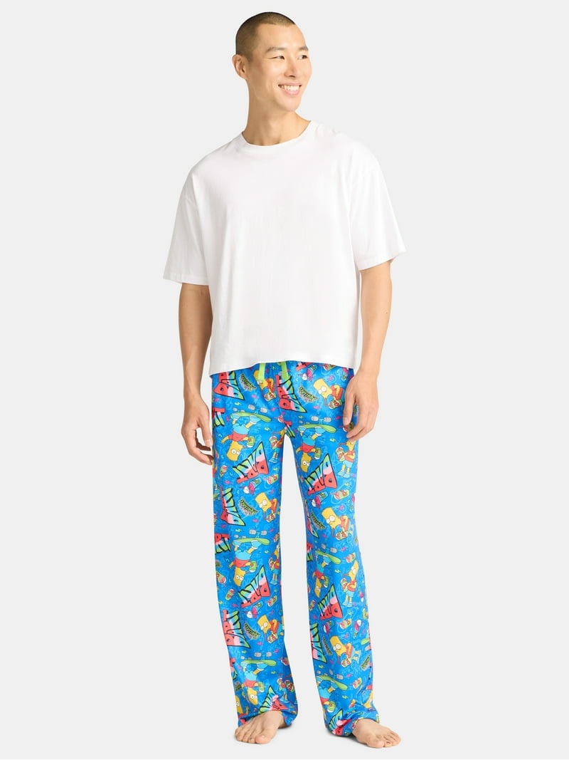 Simpsons, Men's & Big Men's Graphic Lounge Pants, Bart Toss, Sizes
