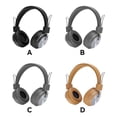 thumbnail image 4 of Cateissary Auriculares Estéreo Plegable Compatible con Bluetooth Diadema inteligente Electrónica de audio portátil Auriculares de sonido premium Navidad Cables de audio/vídeo Marrón, 4 of 6