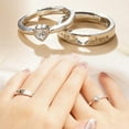 thumbnail image 2 of Couple's Matching Rings His Crazy or Her Band For Men or Women E1M2, 2 of 8