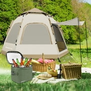 SUNOYAR 4-6 Person Tent for Camping, Camping Tent with Carry Bag, Instant Tent for Outdoor/Hiking/Traveling