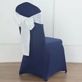 thumbnail image 3 of BalsaCircle 5 White Chair Sashes Premium Polyester Faux Burlap Wedding, 3 of 8