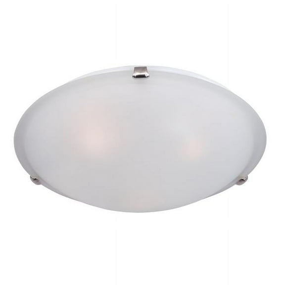 6 x 20 in. Malaga 4-Light Flush Mount, Satin Nickel