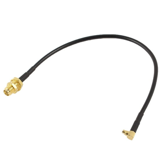 Unique Bargains SMA Threaded Female to MMCX Male Connecting Port Extension Stereo Cable 19.5cm