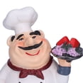 thumbnail image 2 of Italian Fat Chef Decor Crafts,Cute Chef Figurine Statue Decorations for Home Kitchen Restaurant, Funny 3D Resin Baker Decors, 2 of 9